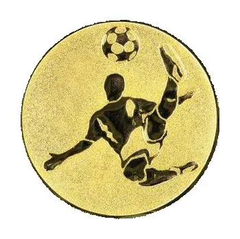 Cinkili Emblém CE183 fotbalista Velikost: 2,5 cm, Barva: Zlato