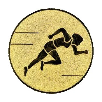 Cinkili Emblém CE026 běh Velikost: 2,5 cm, Barva: Zlato