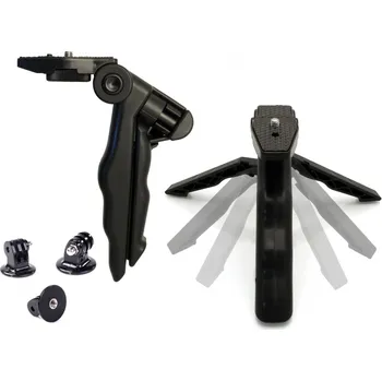 Stativ Malý tripod, stativ a držák do ruky pro Gopro, telefon nebo fotoaparát