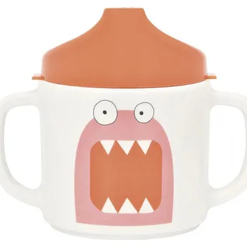 dětská jídelní sada Lässig Hrneček s pítkem Cup with Silicone Monsters mad mabel