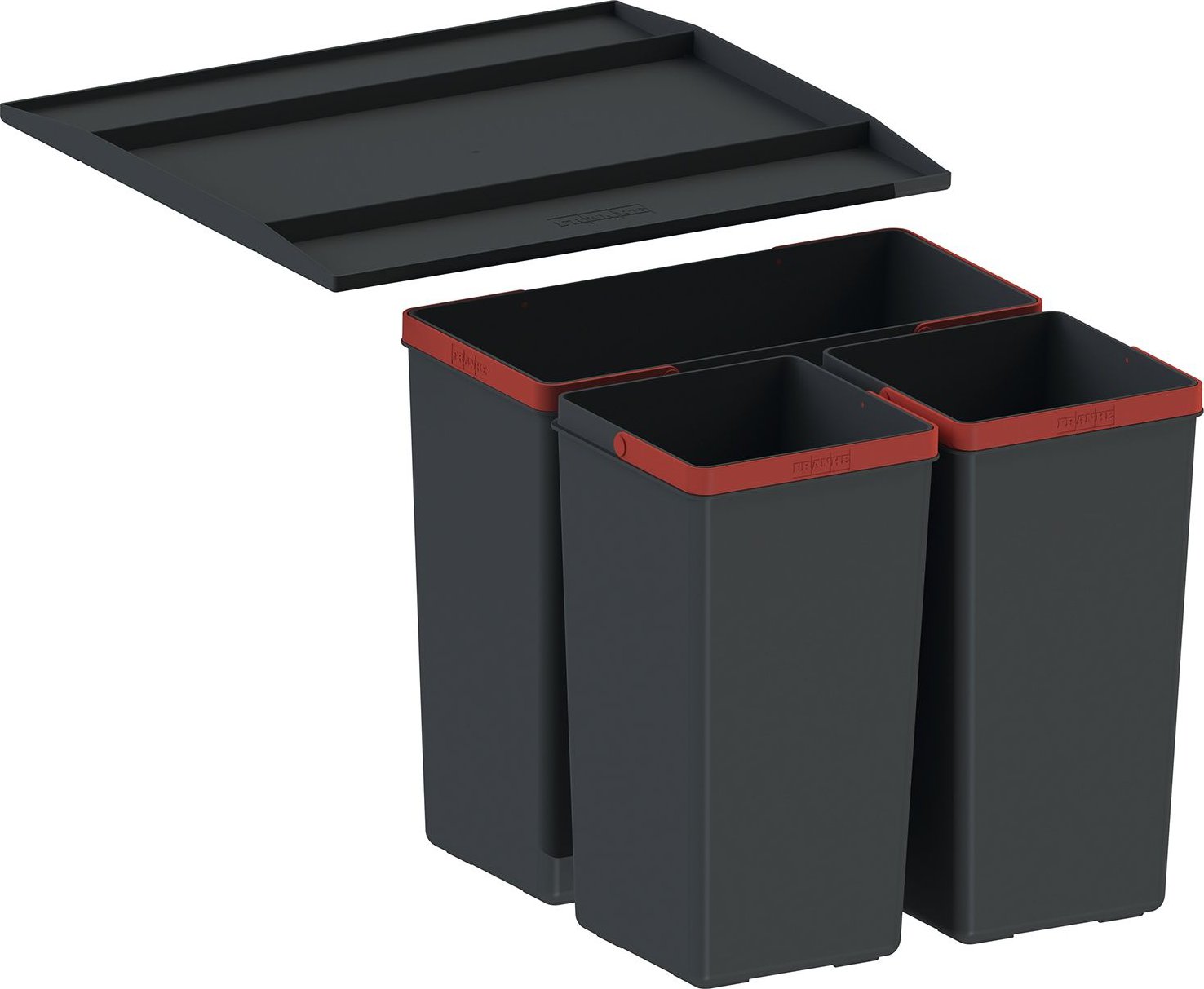Odpadkový koš Franke Sorter EasySort 450-1-2, 1x 14,5 l + 2x 7,5 l 121.0494.150