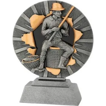 Cinkili Plaketa CFG1175 rybaření Výška 20cm