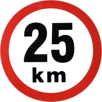 Nálepka omezená rychlost 25 Km ø 190 mm