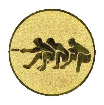 Cinkili Emblém CE063 přetahování lanem Velikost: 2,5 cm, Barva: Zlato