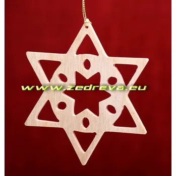 Vánoční dekorace Ozdoba malá - Hvězdička 04