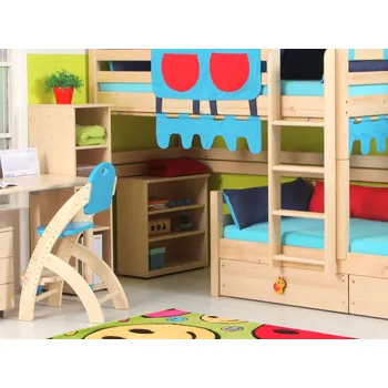 Knihovna Skříň 2-policová Domestav D310 Materiál: Buk cink, Povrchová úprava: Přírodní provedení