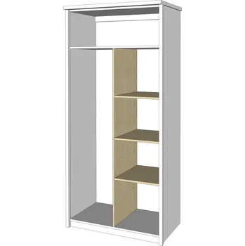 Šatní skříň Gazel Enna dělící příčka do skříně smrk