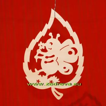 Lístek - včelka (18cm)