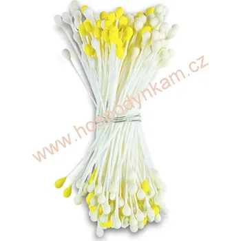 Pestíky žluté a bílé 144ks