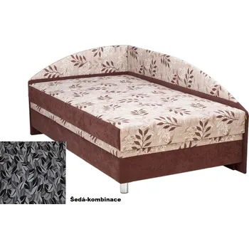 Postel Postel rohová 110 x 200cm-levá Šedá