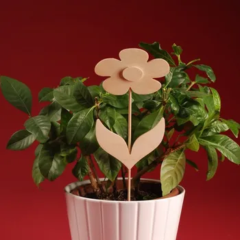 Vánoční dekorace Zápich - Kytička oválná přírodní