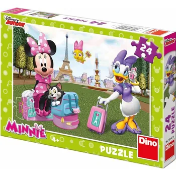 Puzzle Dino Minnie v Paříži 24 dílků
