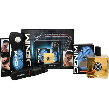 Kosmetická sada Denim Original voda po holení 100 ml + sprchový gel 250 ml + zastřihovač vousů