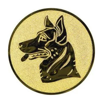 Cinkili Emblém CE069 pes Velikost: 2,5 cm, Barva: Bronz