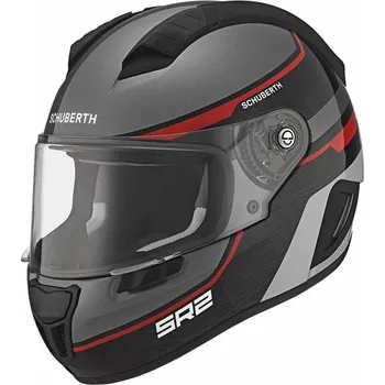 Helma na motorku Schuberth SR2 Lightning Red