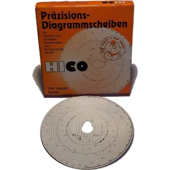 Kotoučky tachografu oválná díra 140 km/h UNI