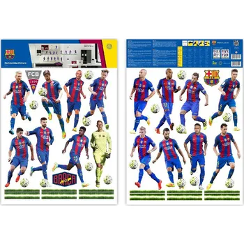 Samolepící dekorace BAR17 Samolepící dekorace FC Barcelona, velikost 2 archy každý 50 x 70 cm