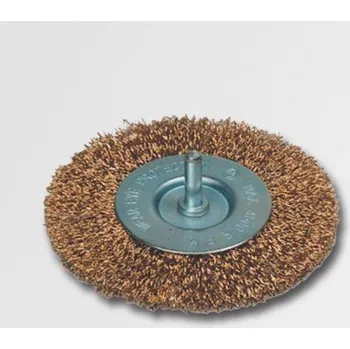 Drátěný kartáč Kartáč okružní, vlnitý, 100mm, drát S 0,3mm, stopka 6mm