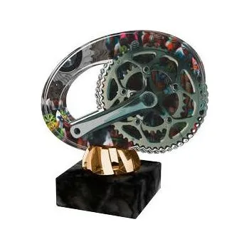 Cinkili Akrylátová trofej CACL2102M37 Cyklistika Označení: C, Výška: 11 cm