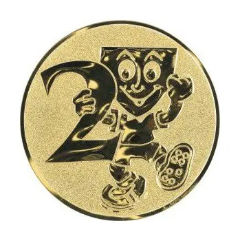 Cinkili Emblém CE187 2.místo Velikost: 2,5 cm, Barva: Zlato