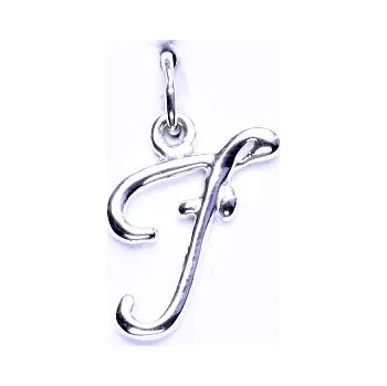 Přívěsek Stříbrný přívěsek, písmeno F - P 437 (Stříbrná abeceda)