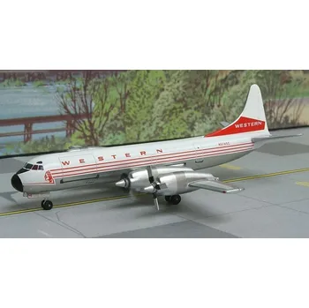 Plastikový model AeroClassic - Lockheed L-188 Electra, Western Airlines, USA, 1/400