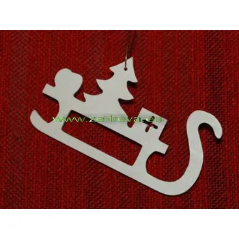 Vánoční dekorace Ozdoba malá - Sáňky