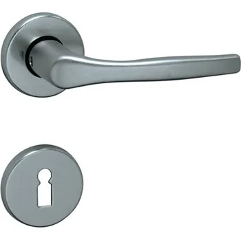 Dveřní kování Kování LUXOR - R, rozetové, na klíč (BB), F9 - nerezový elox - M