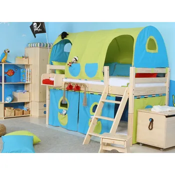 Zvýšené jednolůžko-zvyšující prvky Domestav D905d Materiál: Smrk, Povrchová úprava: Přírodní provedení Zvýšené jednolůžko-zvyšující prvky