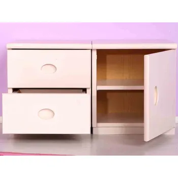 Knihovna Skříň dvířková Domestav D402 Materiál: Smrk, Povrchová úprava: Přírodní provedení