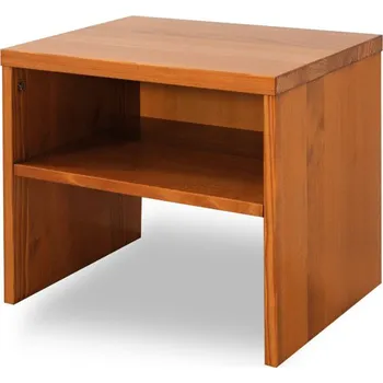Noční stolek Noční stolek 1 s policí Domestav č.212 Materiál: Buk cink, Povrchová úprava: Přírodní provedení