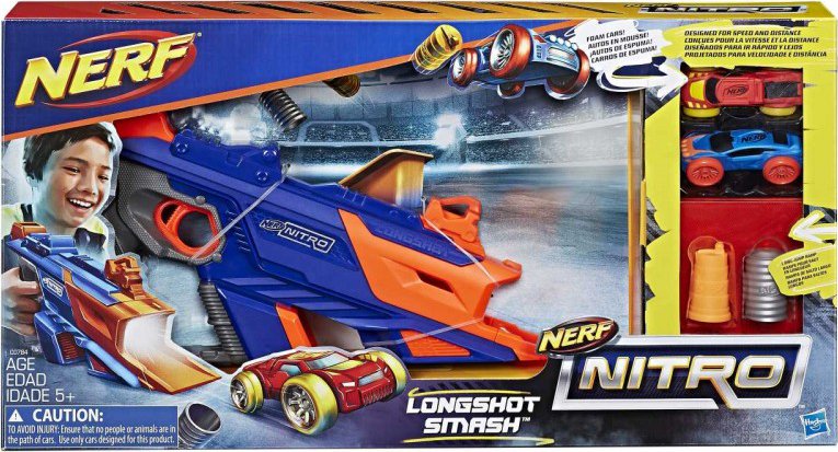 foto Dětská zbraň Hasbro Nerf Nitro Longshot Smash