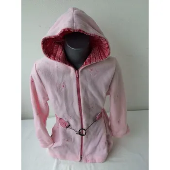 Dívčí mikina Dívčí župan s páskem 98-134, velikost 92, Barva Světle modrá, Složení materiálu 50% bavlna 50% polyester
