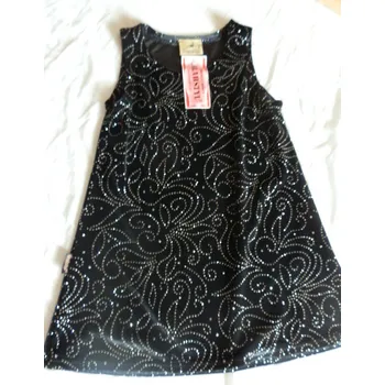 Dívčí šaty Šatová sukně, velikost 104, Barva Černá, Složení materiálu 50% bavlna 50% polyester