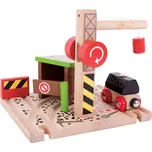 Bigjigs Toys Rail Uhelný důl s jeřábem
