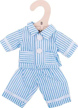 Doplněk pro panenku Bigjigs Toys Modré pyžamo 25 cm
