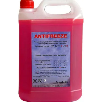 Nemrznoucí směs do chladiče Happy Car Antifreeze G12+, 5l (Nemrznoucí směs)