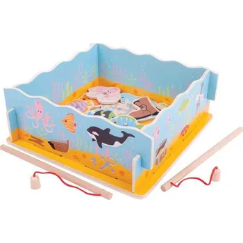 Výuková hračka Bigjigs Toys Magnetické chytání rybiček