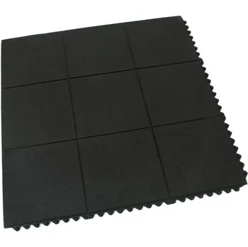 Rohožka Gumová protiúnavová rohož FLOMA Solid Top Tile - délka 91,5 cm, šířka 91,5 cm, výška 1,6 cm