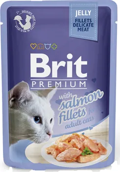 Krmivo pro kočku Brit Premium Cat Fillets in Jelly with Salmon 85 g