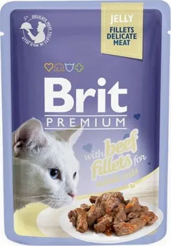 Krmivo pro kočku Brit Premium Cat Fillets in Jelly with Beef 85 g