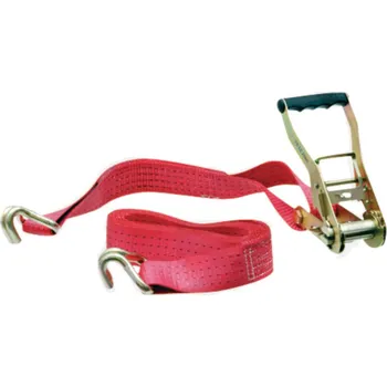 Upínací popruh Kurta pás upínací popruh s ráčnou 4 m šířka 50 mm na zajištění nákladu přímý tah 2000 daN