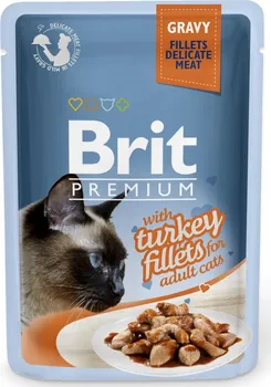 Krmivo pro kočku Brit Premium Cat Fillets in Gravy Turkey 85 g
