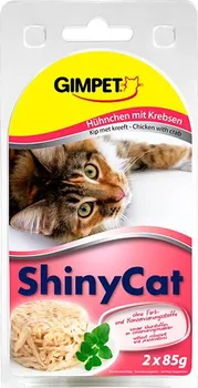 Krmivo pro kočku GimCat Shiny konzerva kuře/krab 2 x 85 g