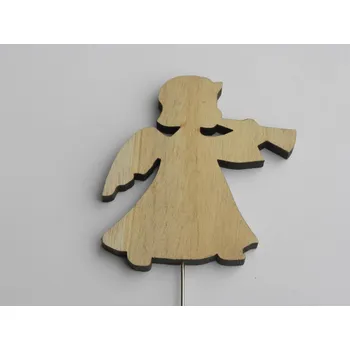 Vánoční dekorace anděl dřevo přírodní posl. 1 ks ksladem