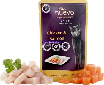 Krmivo pro kočku Nuevo Cat Adult kapsička kuře/losos 85 g