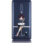 Kryt Nokia 5 silikonový Lady 6 (obal neboli pouzdro na Nokia 5)