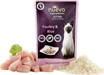 Krmivo pro kočku Nuevo Kitten drůbeží s rýží 85 g 