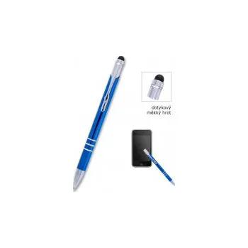 Kuličkové pero CONCORDE Soft modré, dotykové, bez potisku A3562