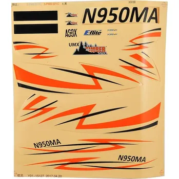 RC vybavení UMX Timber: Samolepky